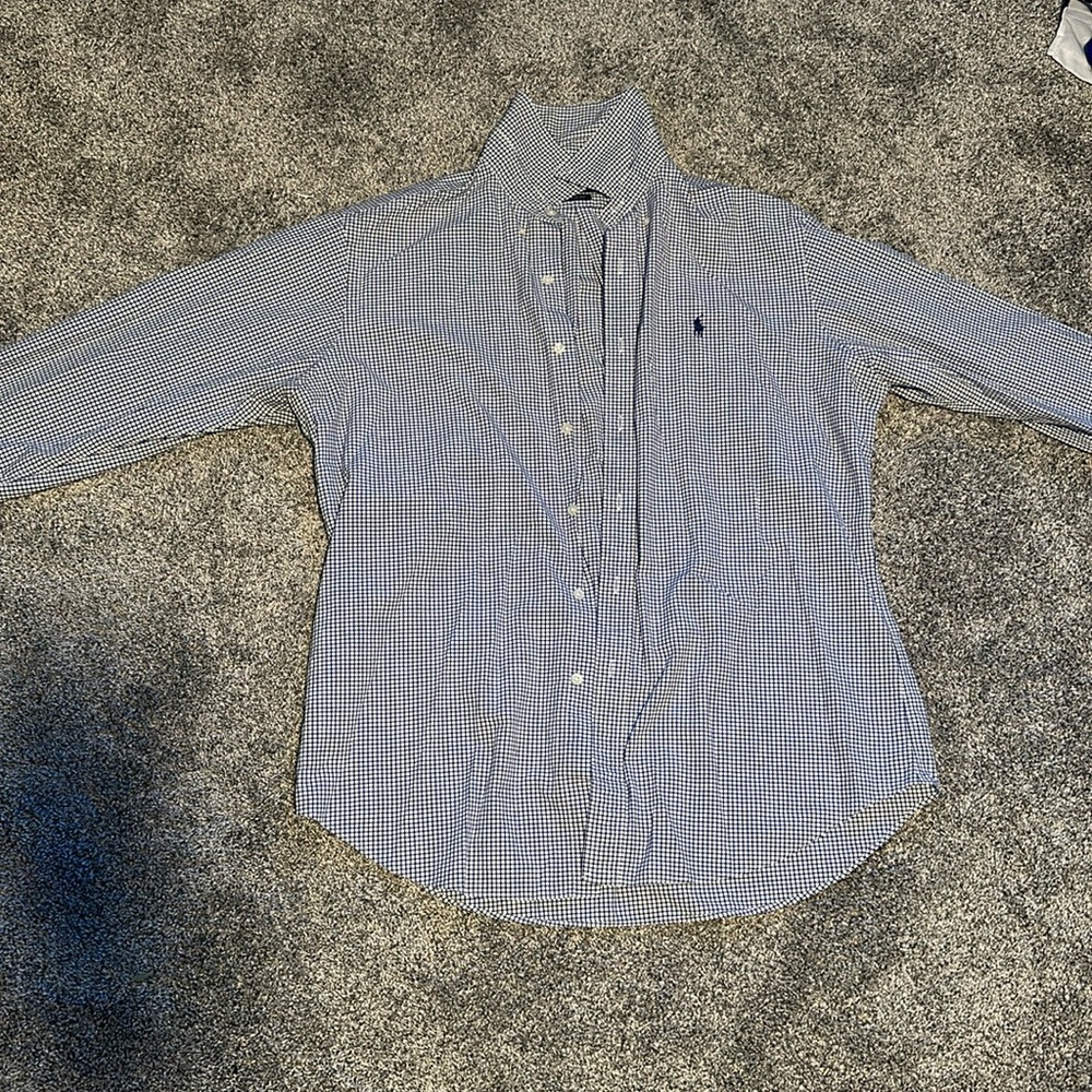 Button down checkered shirt